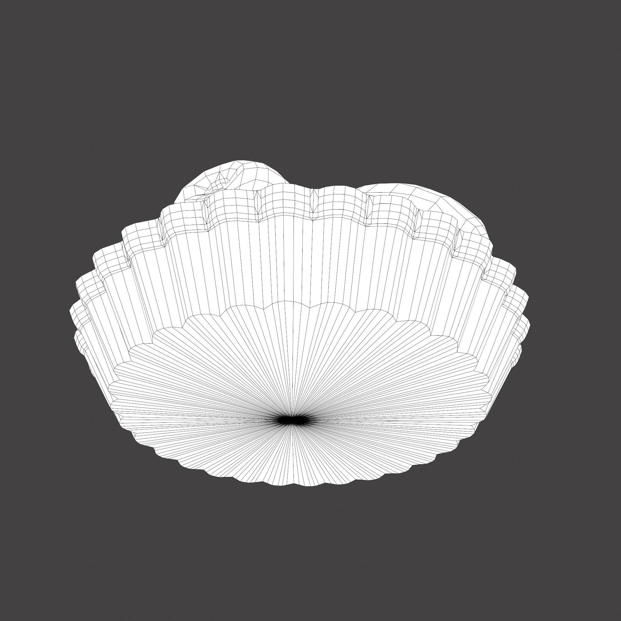 Simple Strawberry Tart Low-poly 3D model_29