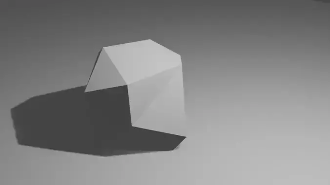 simple low poly rock