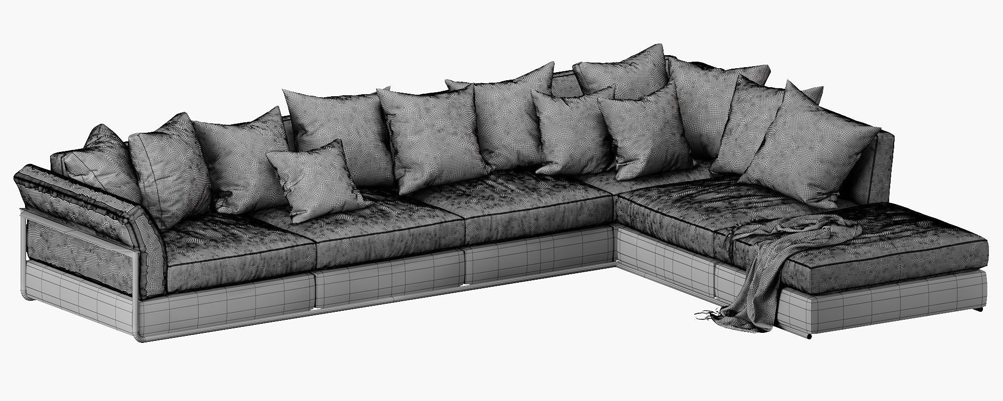 Flexform Zeno Sectional 3D model_14