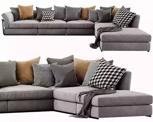Flexform Zeno Sectional 3D model