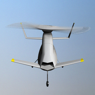 X-50A Dragonfly UAV 3D model_2