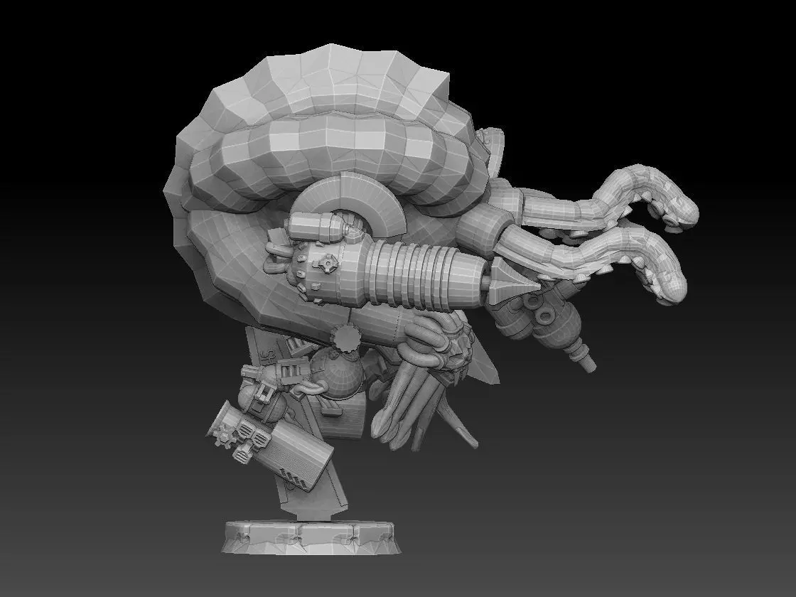 Nautiloid Horror Superheavy Carapace 3D print model_0