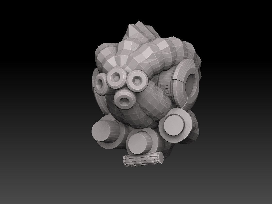 Nautiloid Horror Superheavy Carapace 3D print model_26