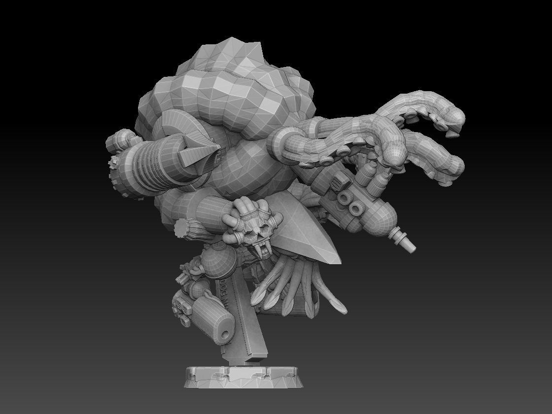 Nautiloid Horror Superheavy Carapace 3D print model_19