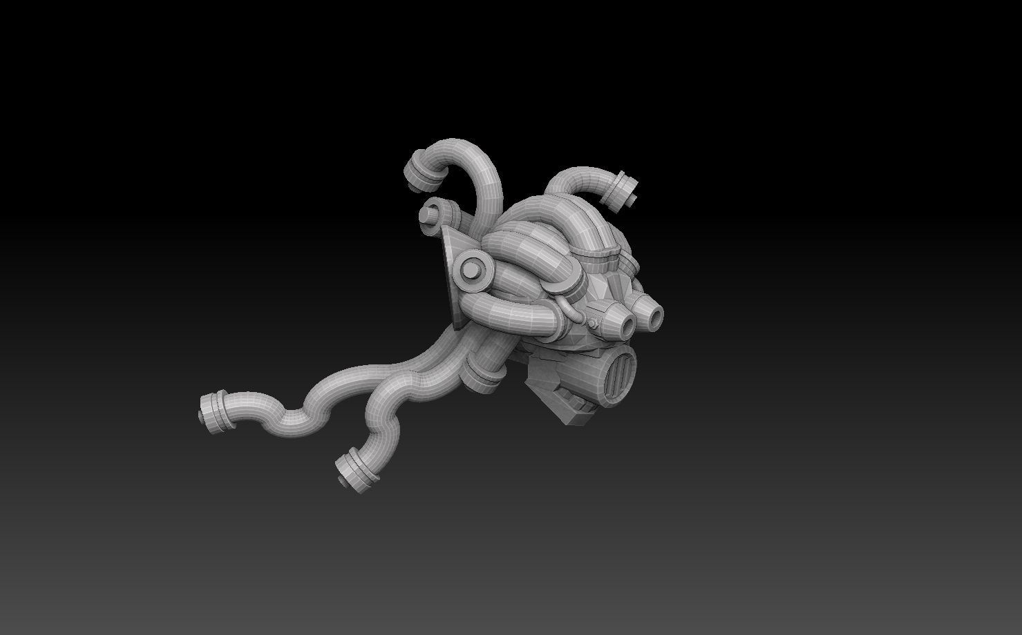 Nautiloid Horror Superheavy Carapace 3D print model_5