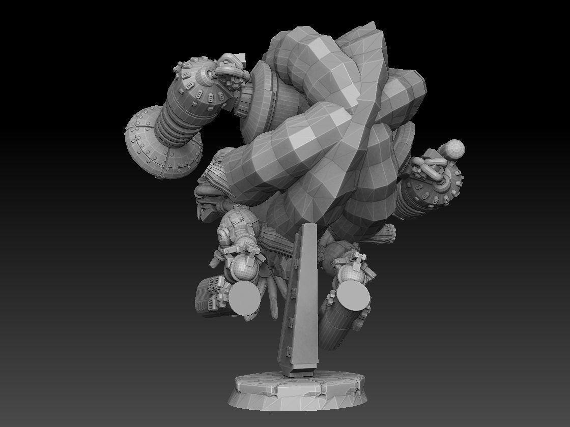 Nautiloid Horror Superheavy Carapace 3D print model_28