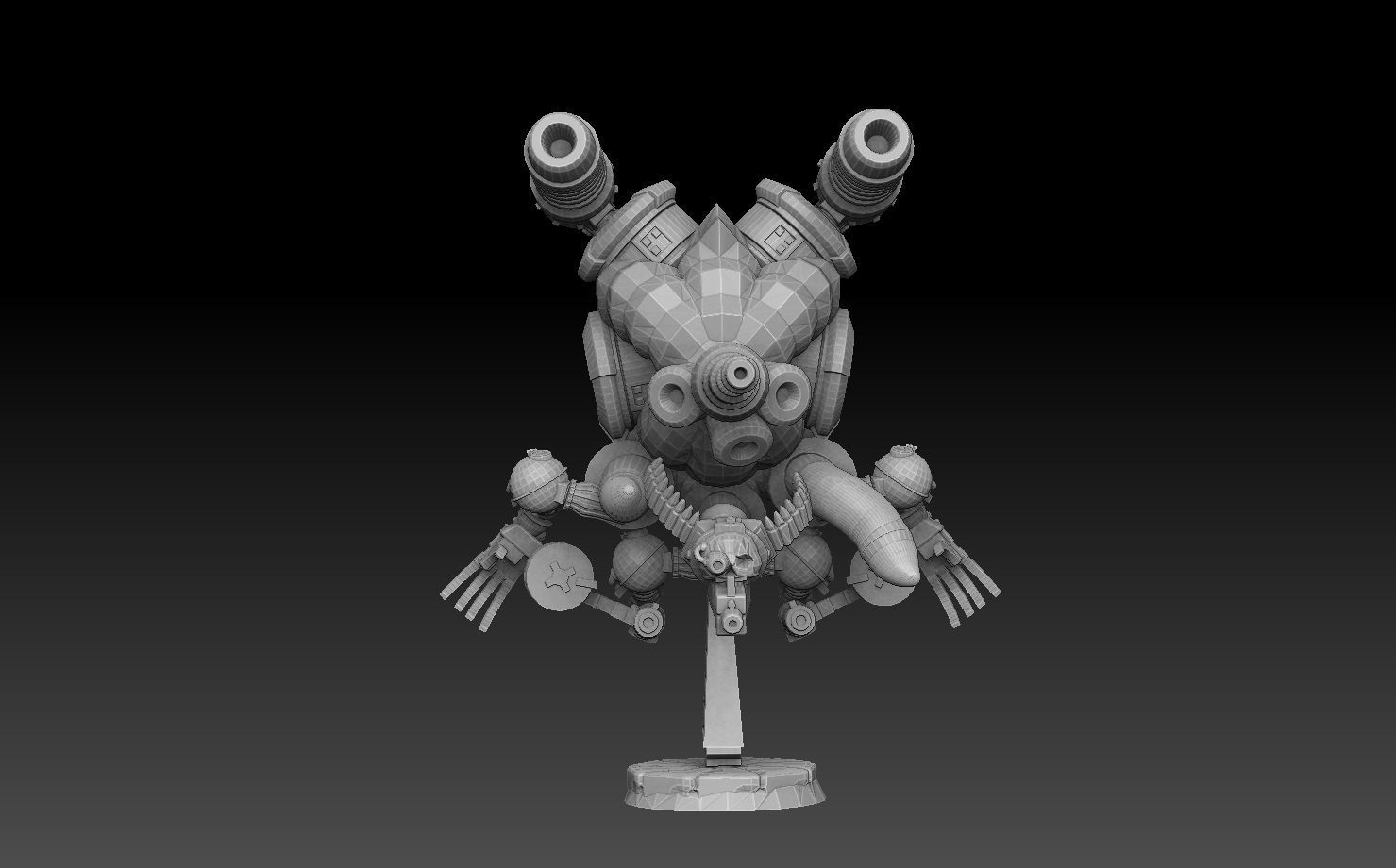 Nautiloid Horror Superheavy Carapace 3D print model_23