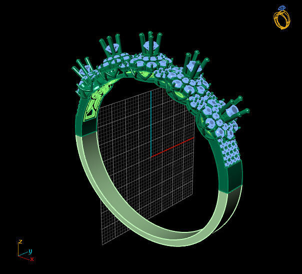 BRACELET diamond 3D print model_2