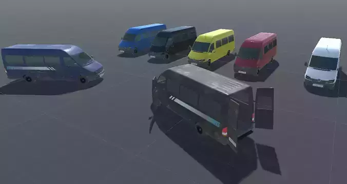 Realistic Van Vehicle Pack for Unity
