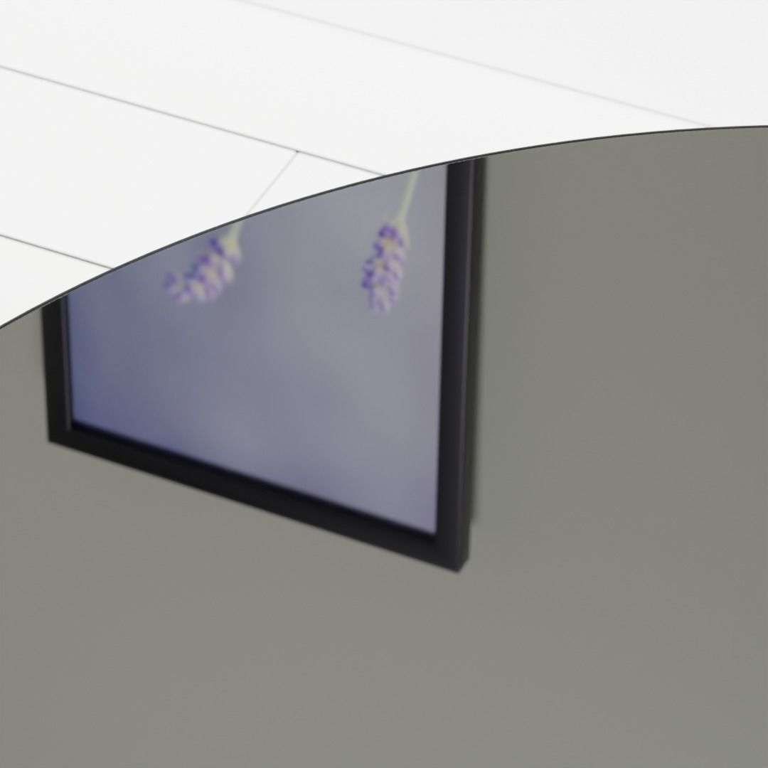 Round Mirrored Coffee Table 3D model_4