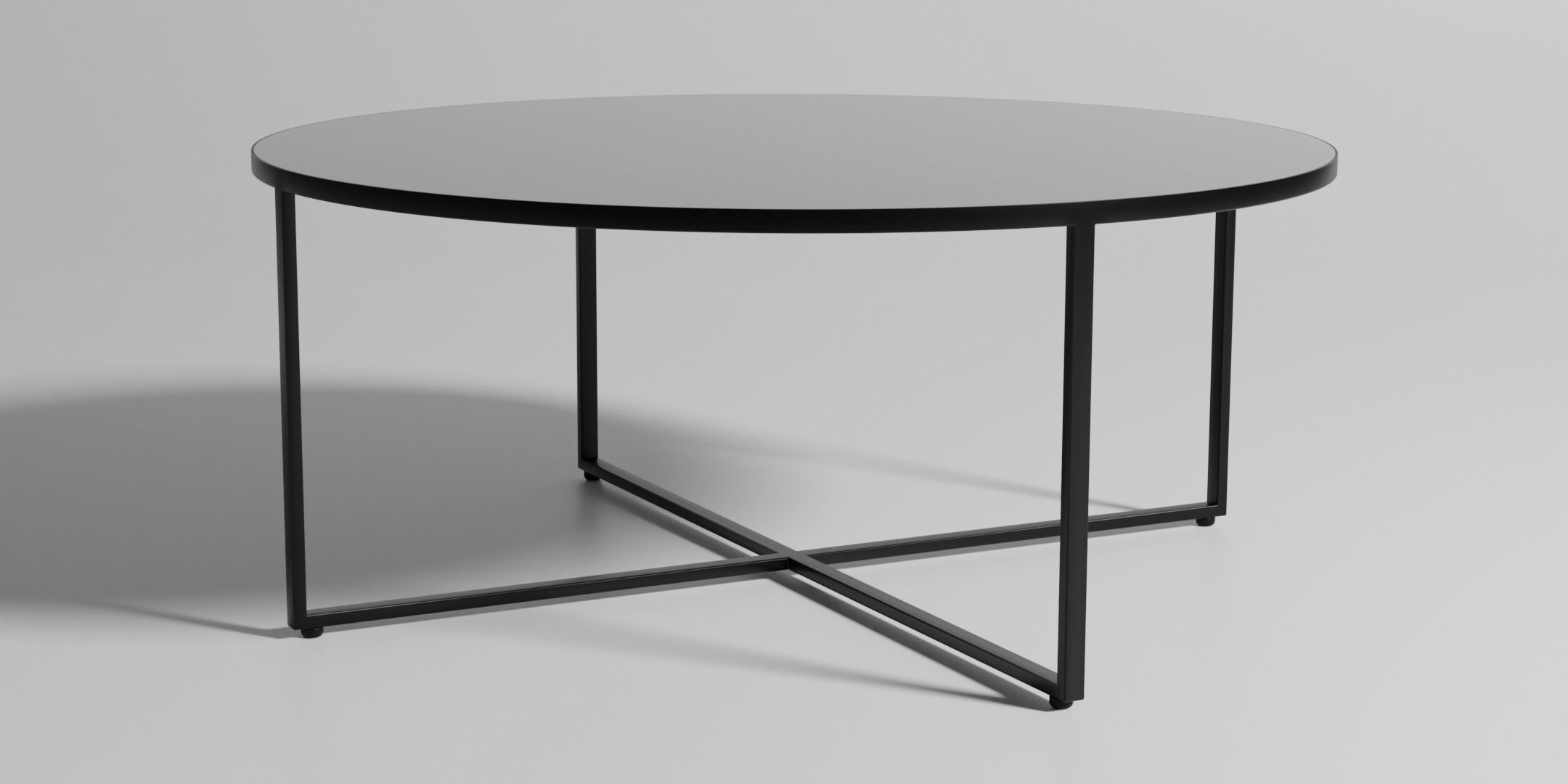 Round Mirrored Coffee Table 3D model_6
