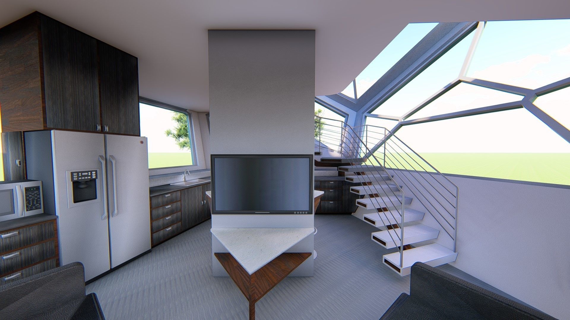 modern  House  3D model_2