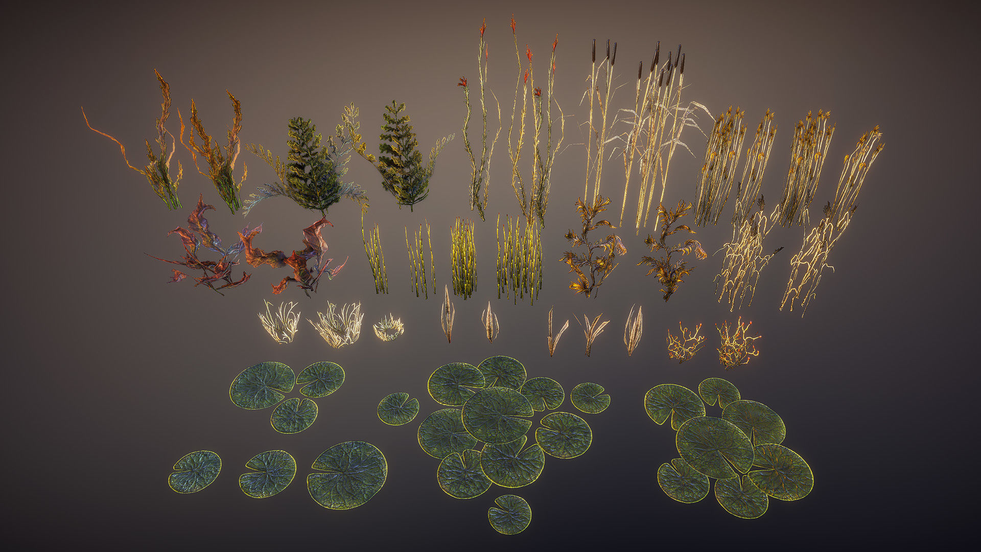 Swamp hut Low-poly 3D model_13