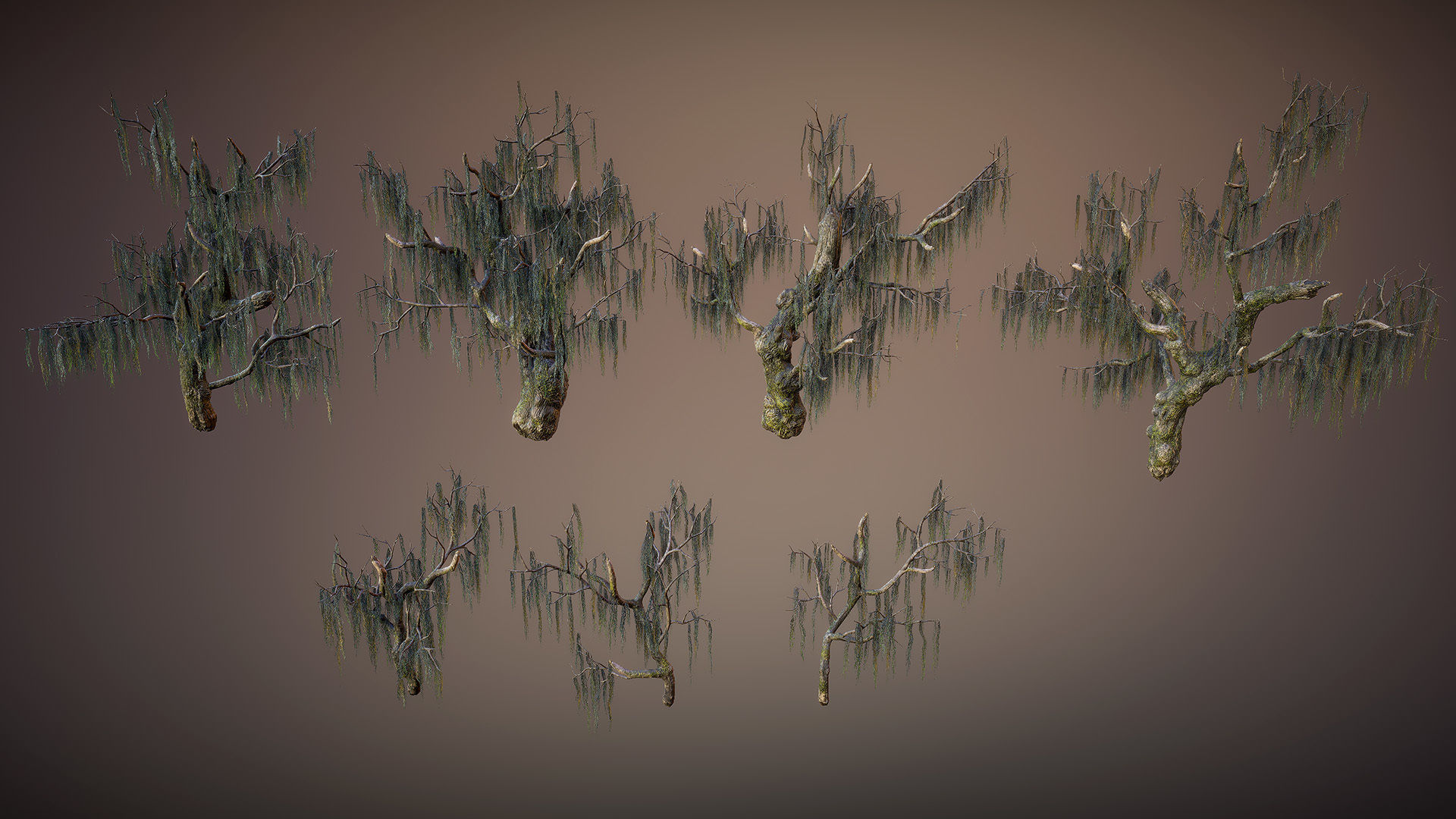 Swamp hut Low-poly 3D model_20