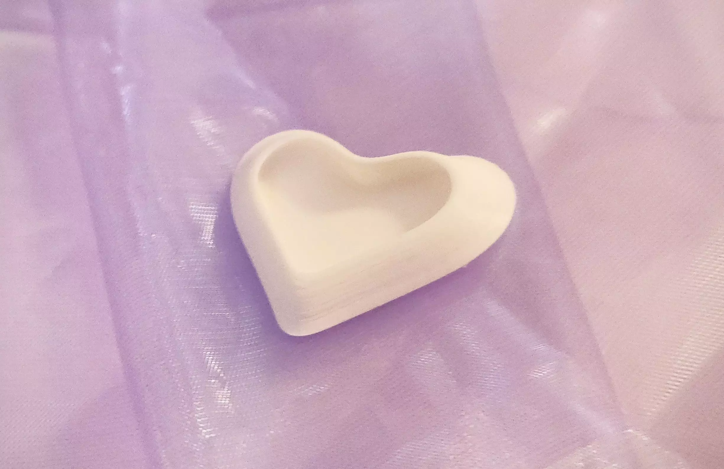 Heart Bezel Mini Heart Bowl for Valentines Day Gift for Her 3D print model