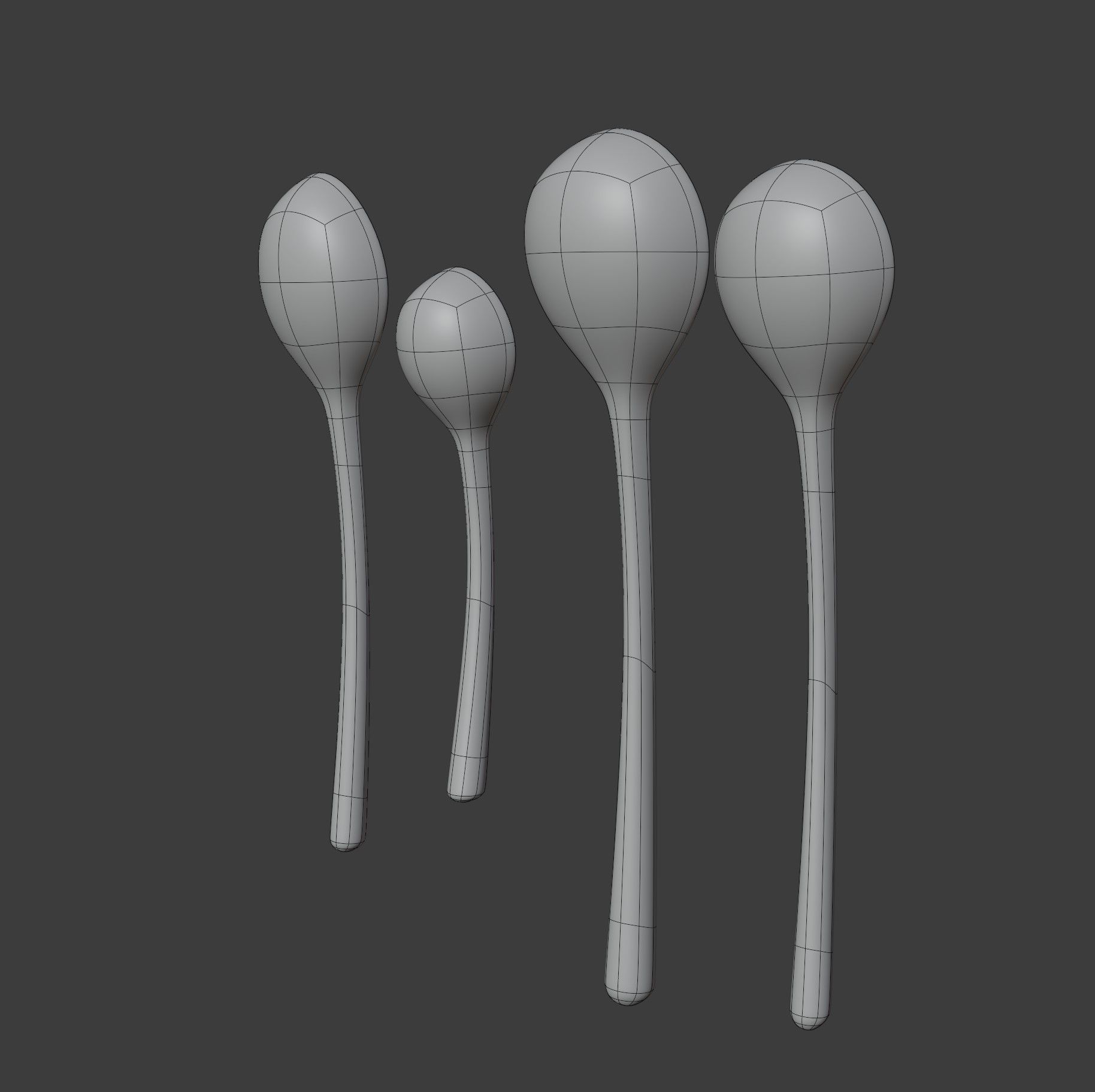 Wooden Spoons 3D model_11