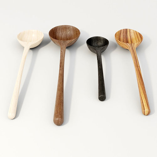 Wooden Spoons 3D model
