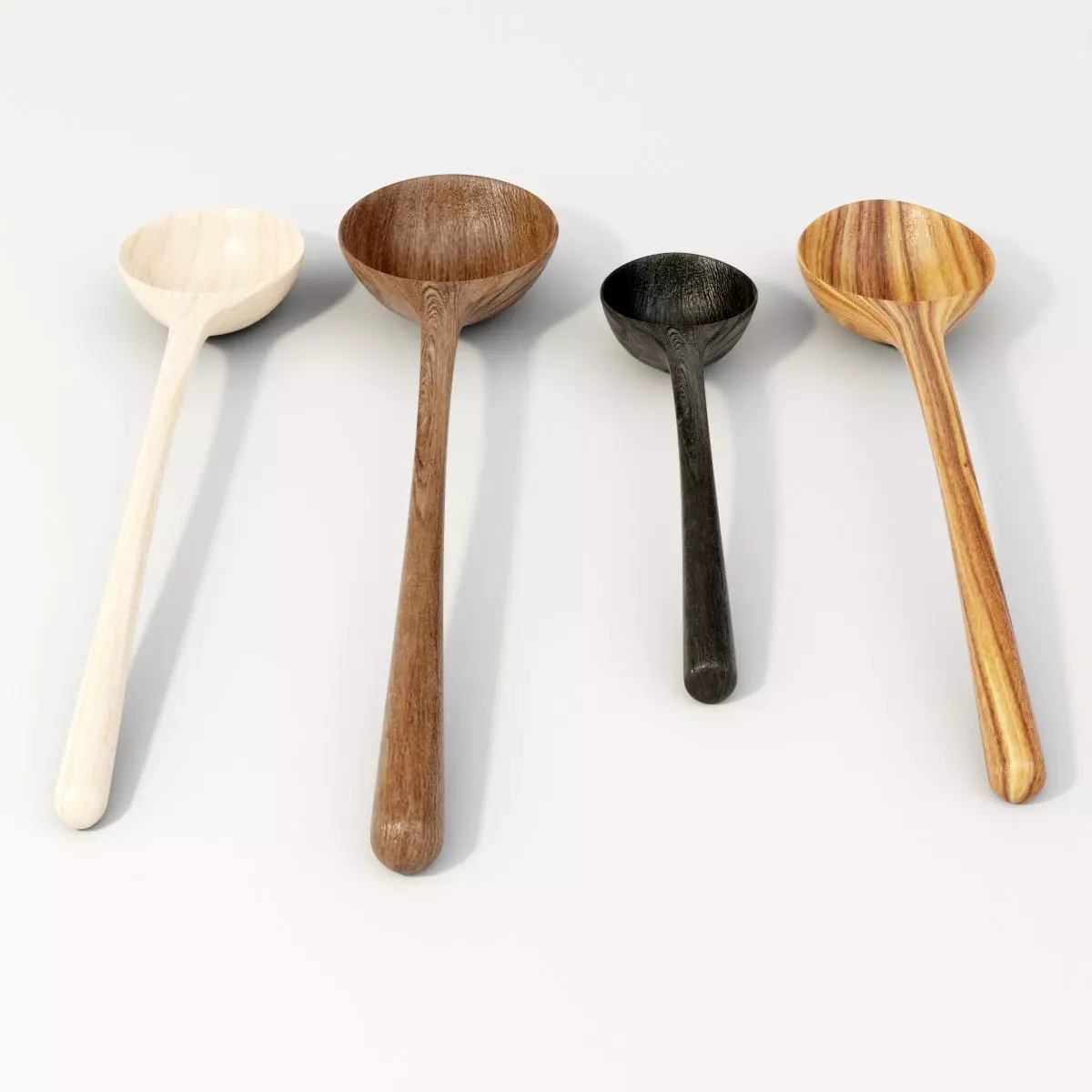 Wooden Spoons 3D model_0