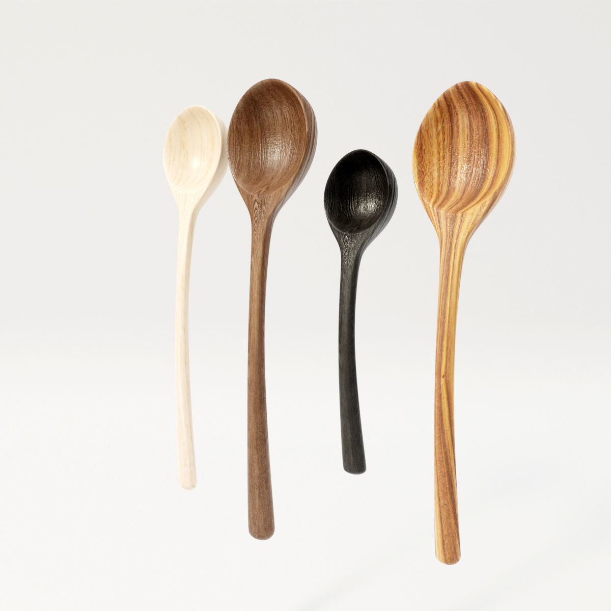 Wooden Spoons 3D model_7