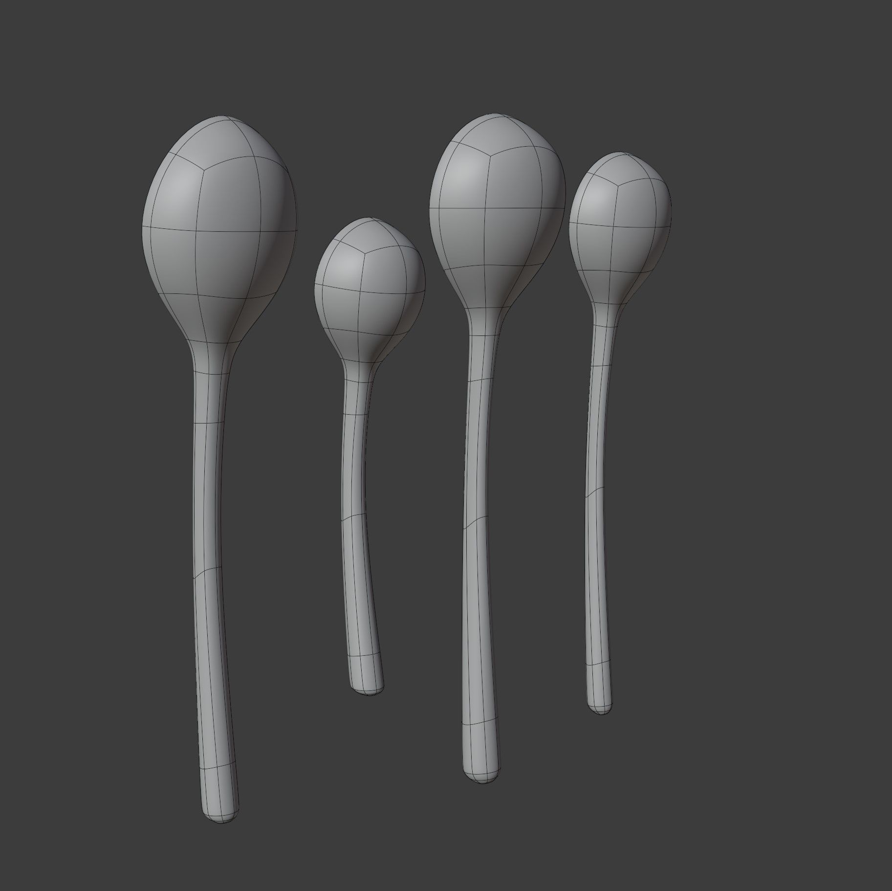 Wooden Spoons 3D model_13