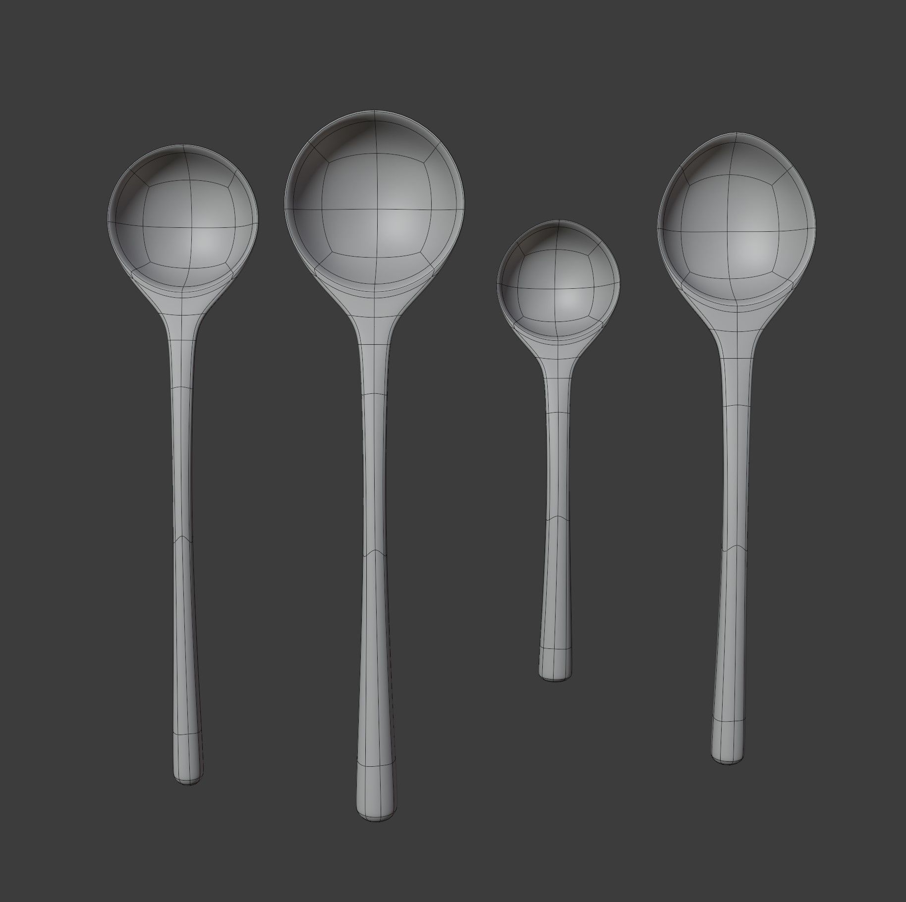 Wooden Spoons 3D model_16