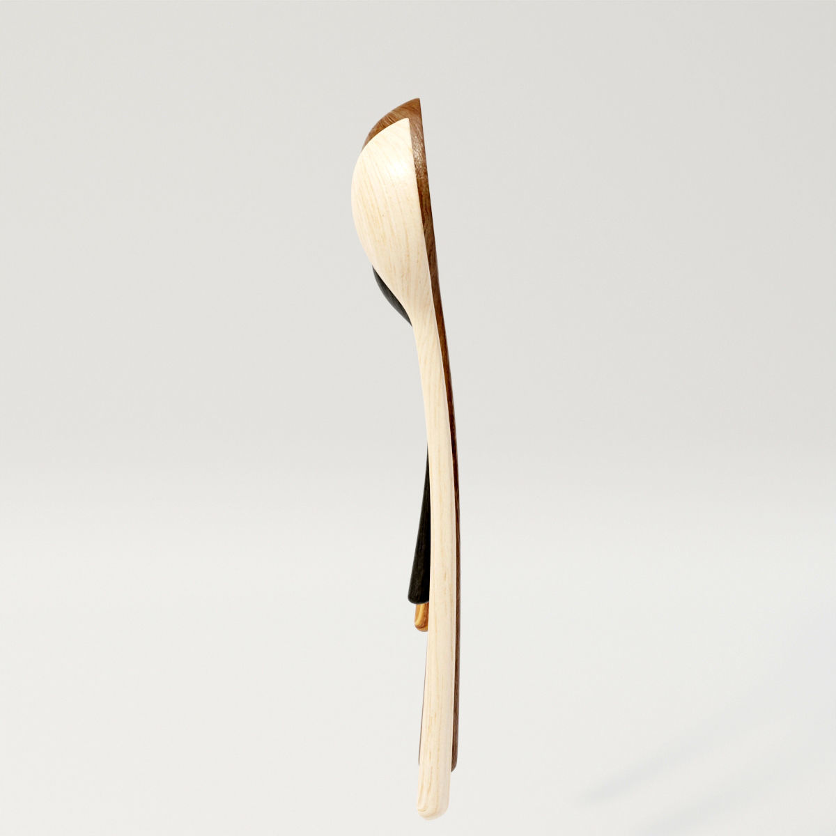 Wooden Spoons 3D model_2
