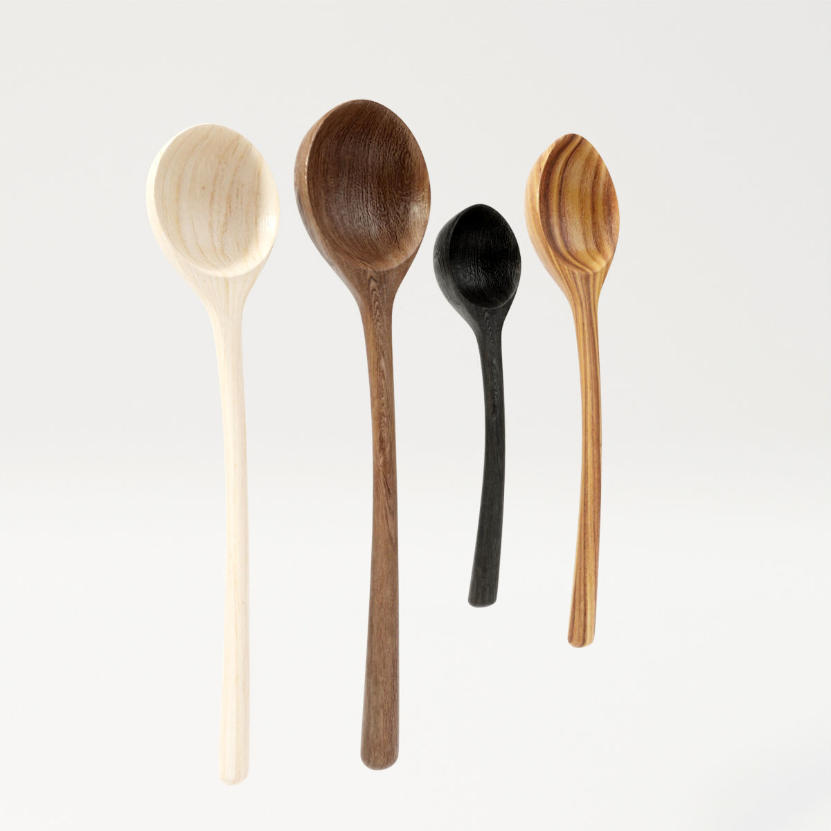 Wooden Spoons 3D model_1
