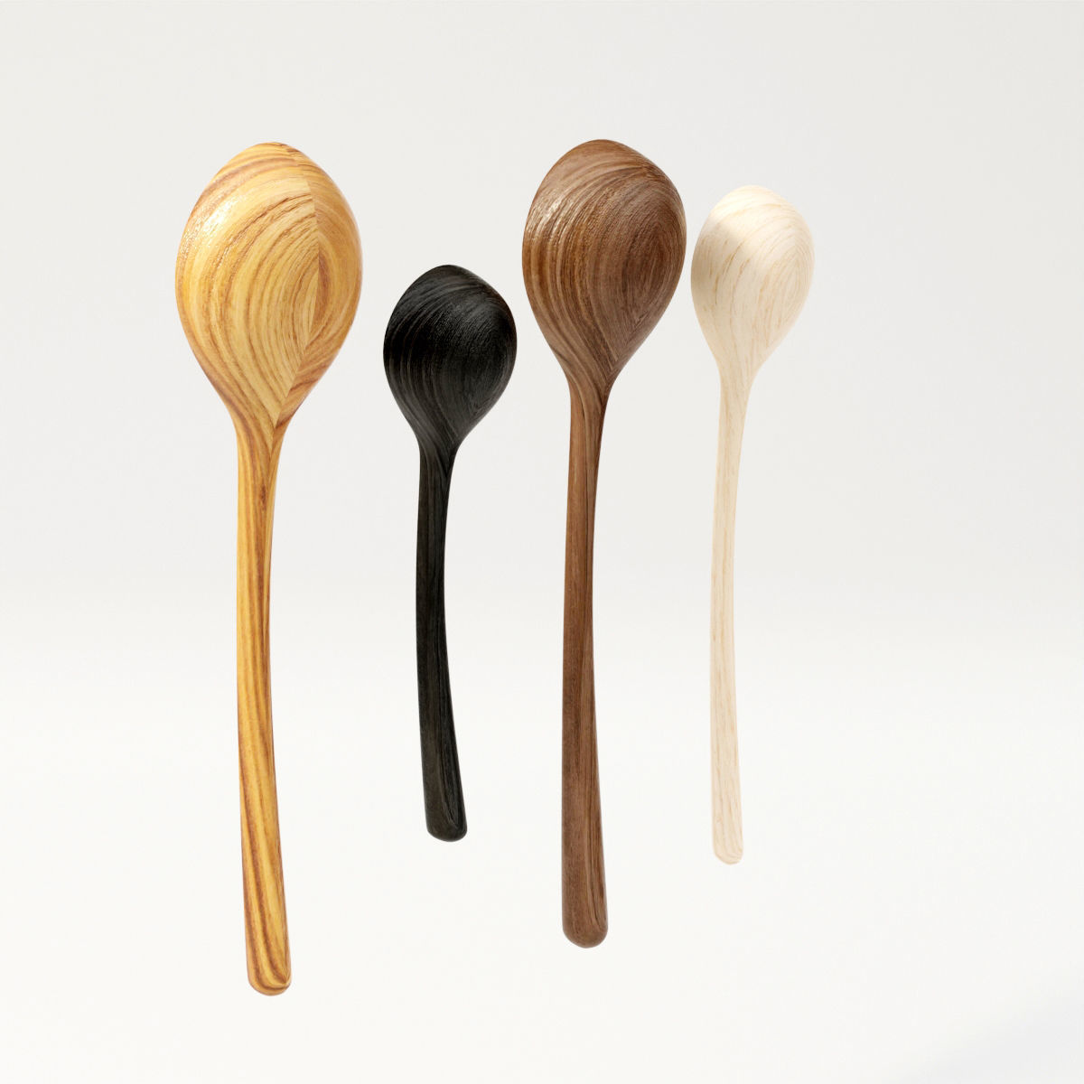 Wooden Spoons 3D model_5