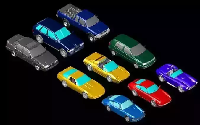 Mega pack of 3D cars - More than 100 cars