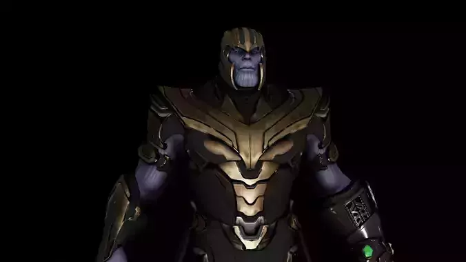 Thanos from avengers infinity war Low-poly 3D model