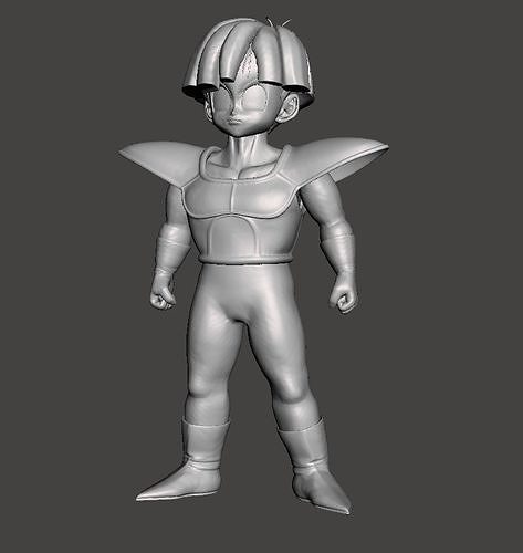 Son Gohan Saiyan Armor 3D Model 3D print model