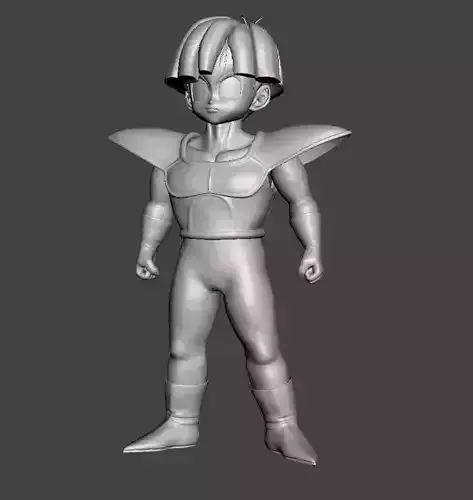 Son Gohan Saiyan Armor 3D Model 3D print model