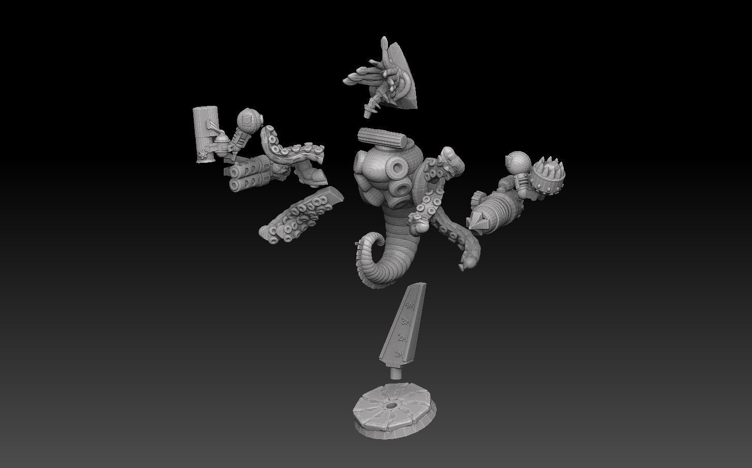 Nautiloid Horror Megapack 3D print model_42