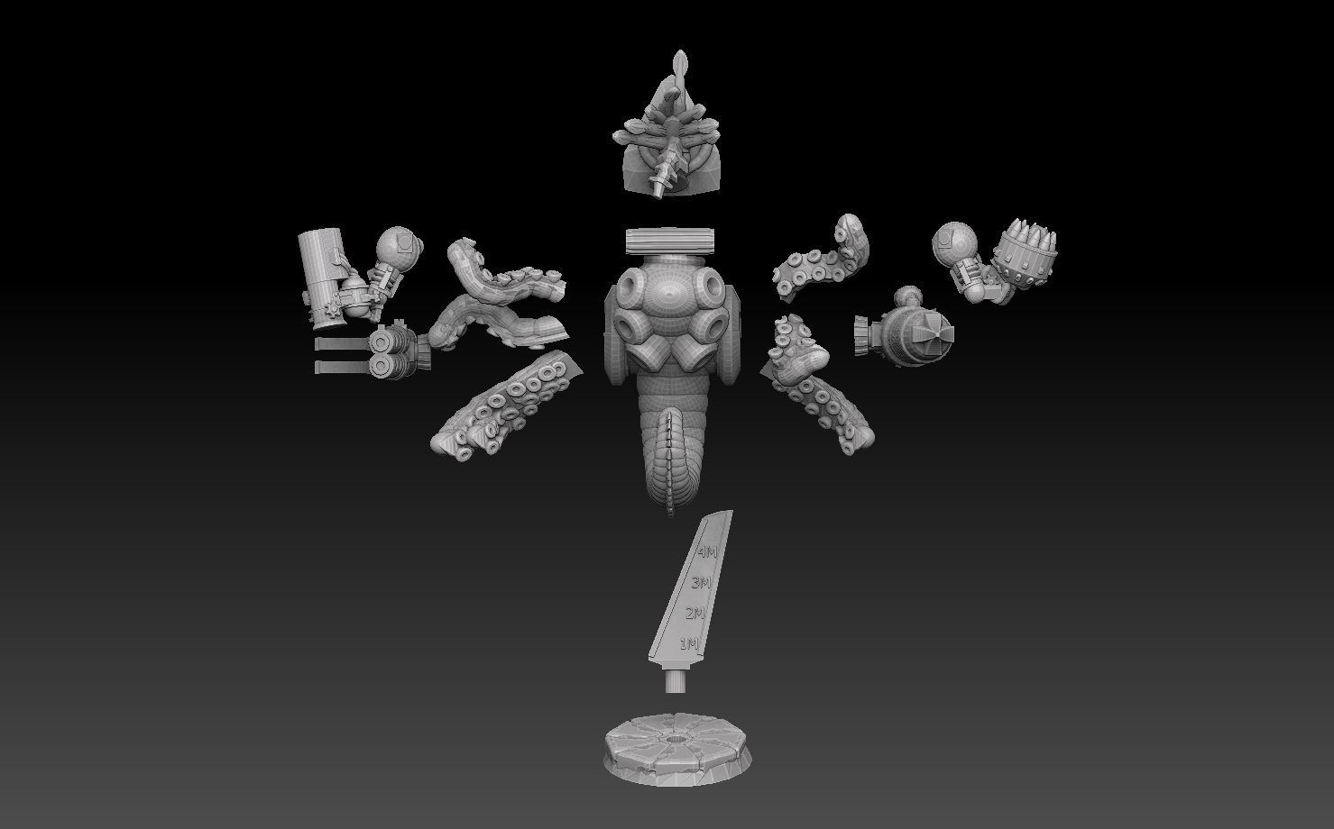Nautiloid Horror Megapack 3D print model_39