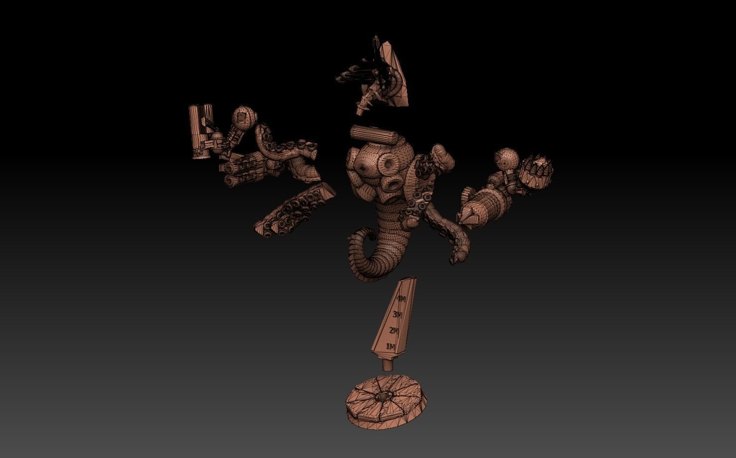 Nautiloid Horror Megapack 3D print model_90