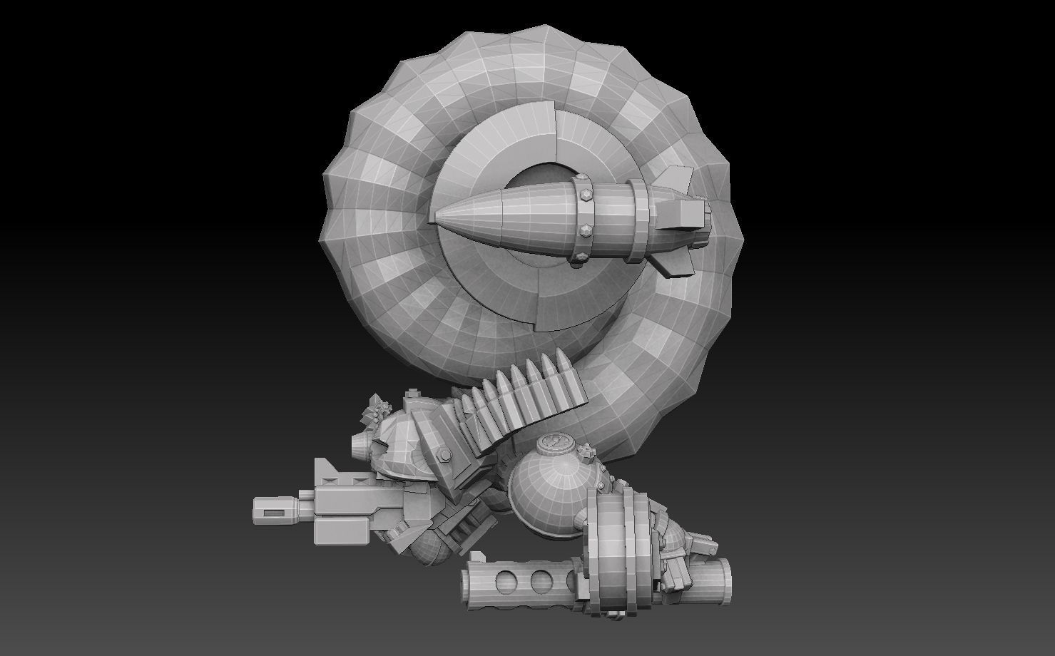 Nautiloid Horror Megapack 3D print model_5
