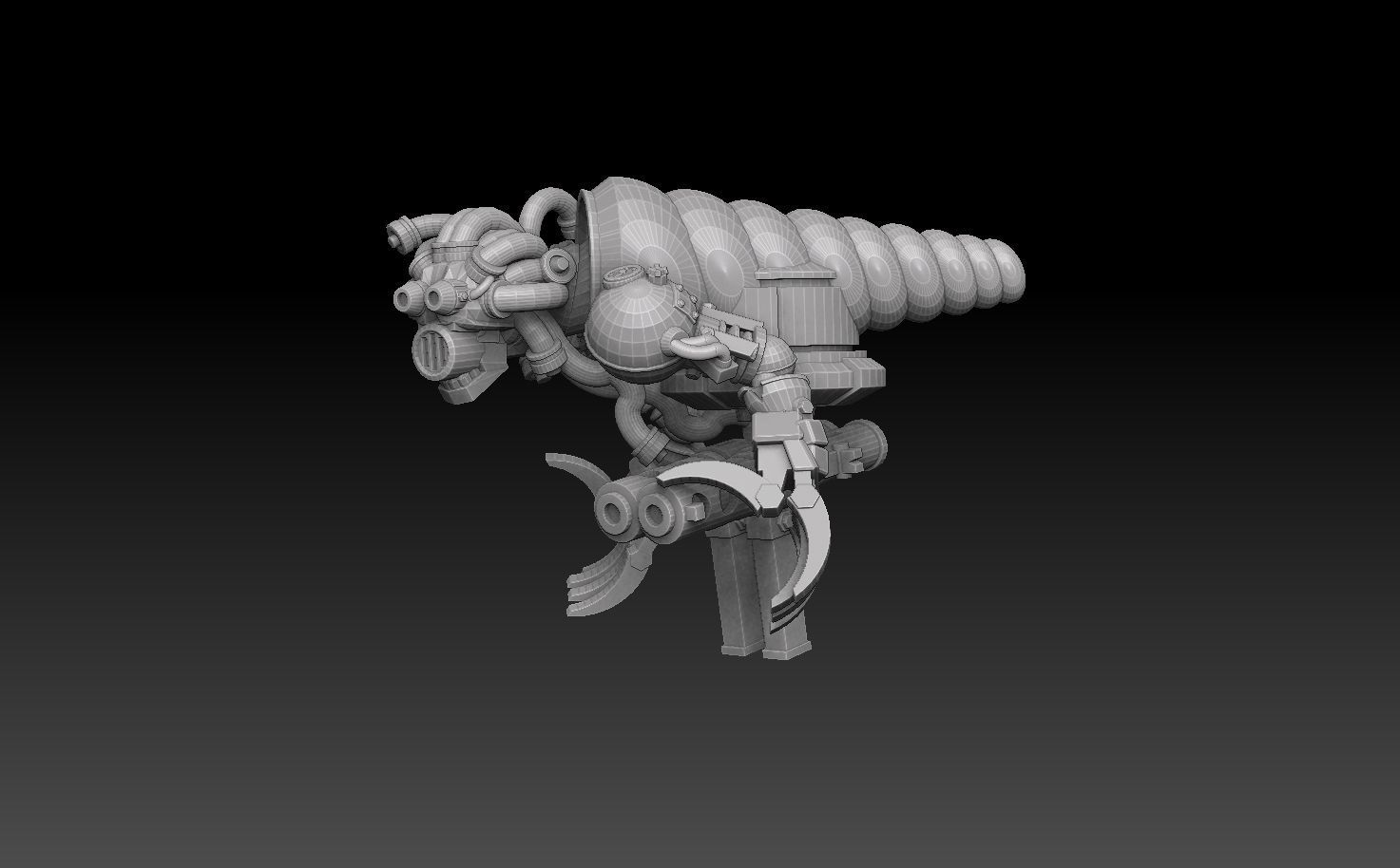 Nautiloid Horror Megapack 3D print model_7