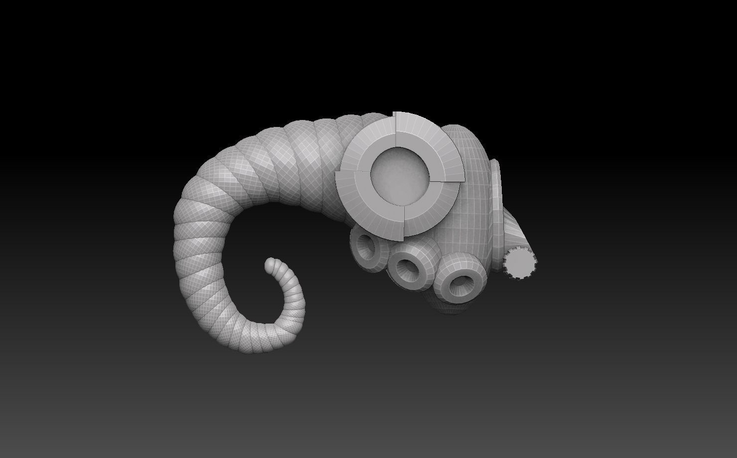 Nautiloid Horror Megapack 3D print model_21