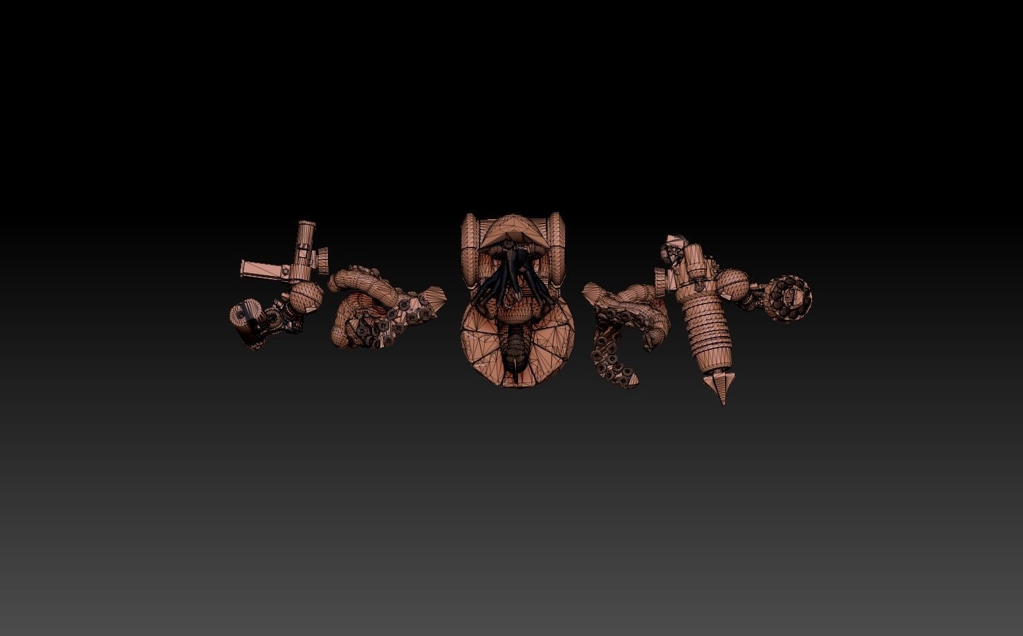 Nautiloid Horror Megapack 3D print model_93
