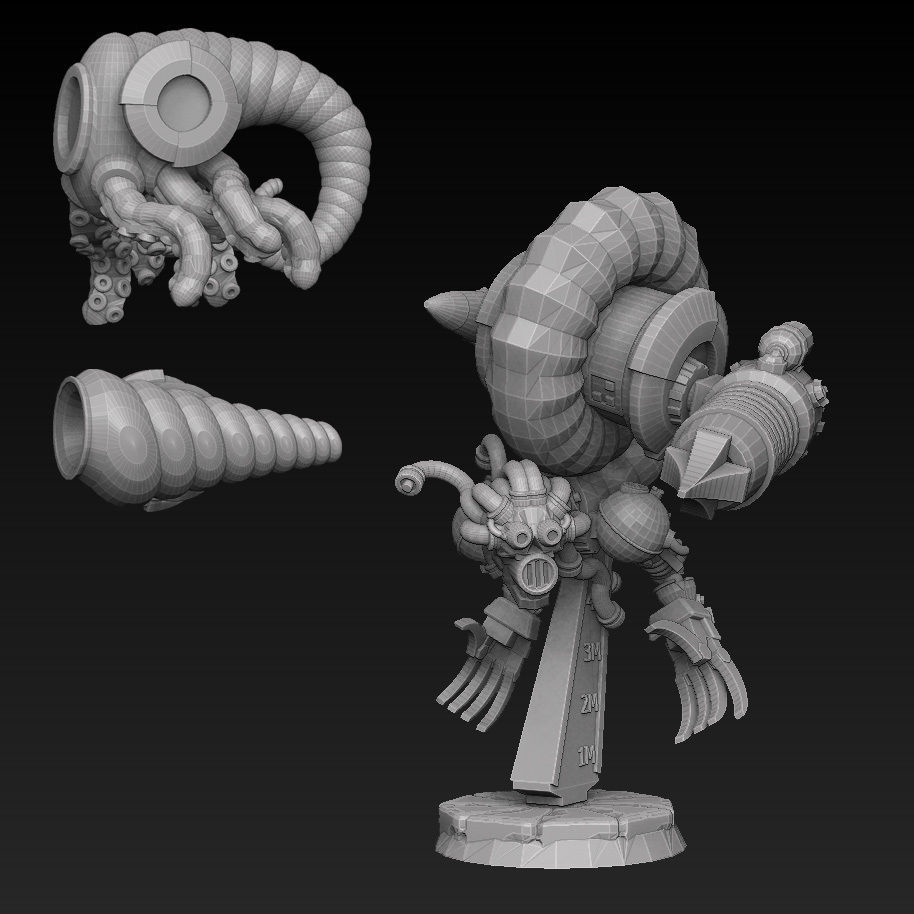 Nautiloid Horror Megapack 3D print model_59