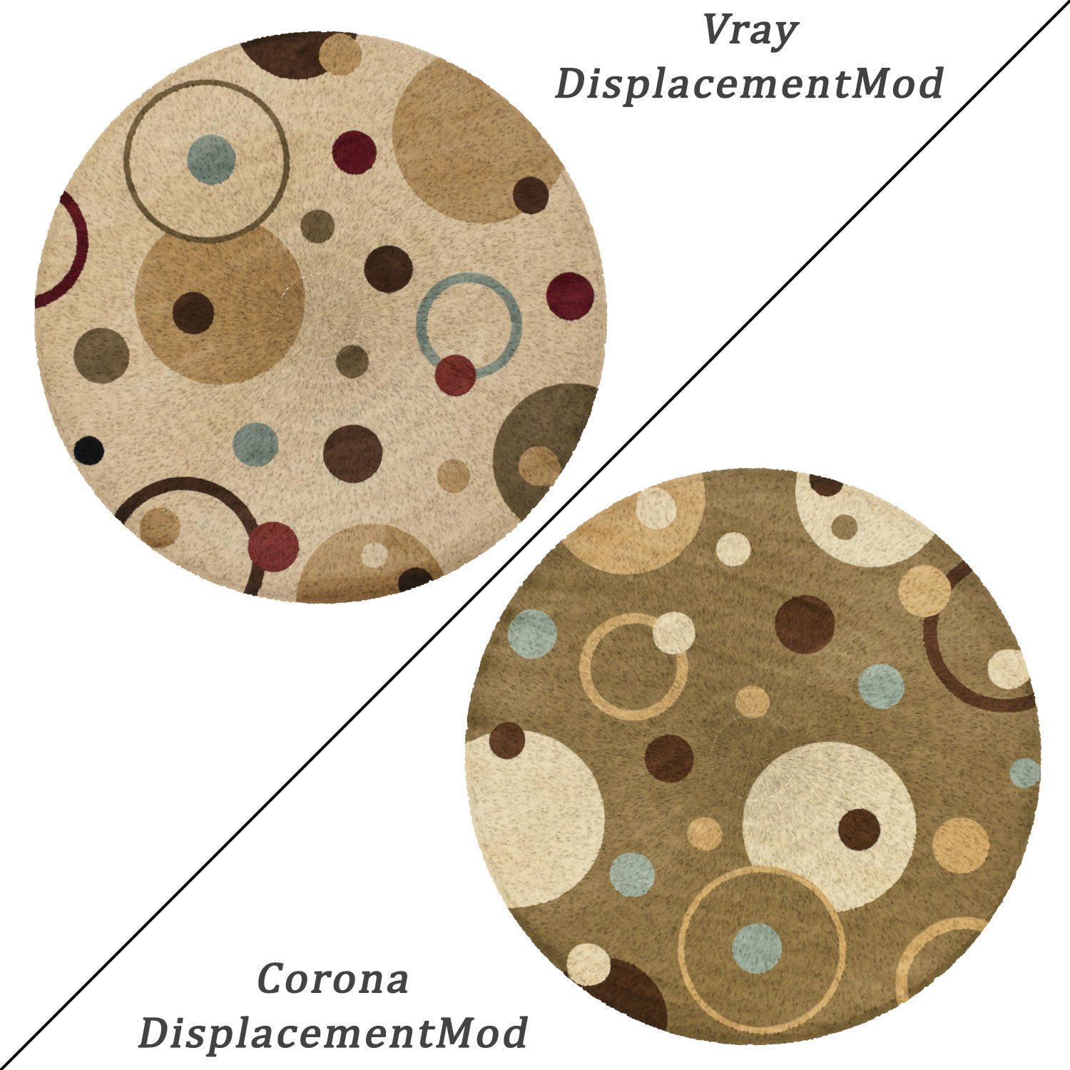 Round Rug Set 268 3D model_1