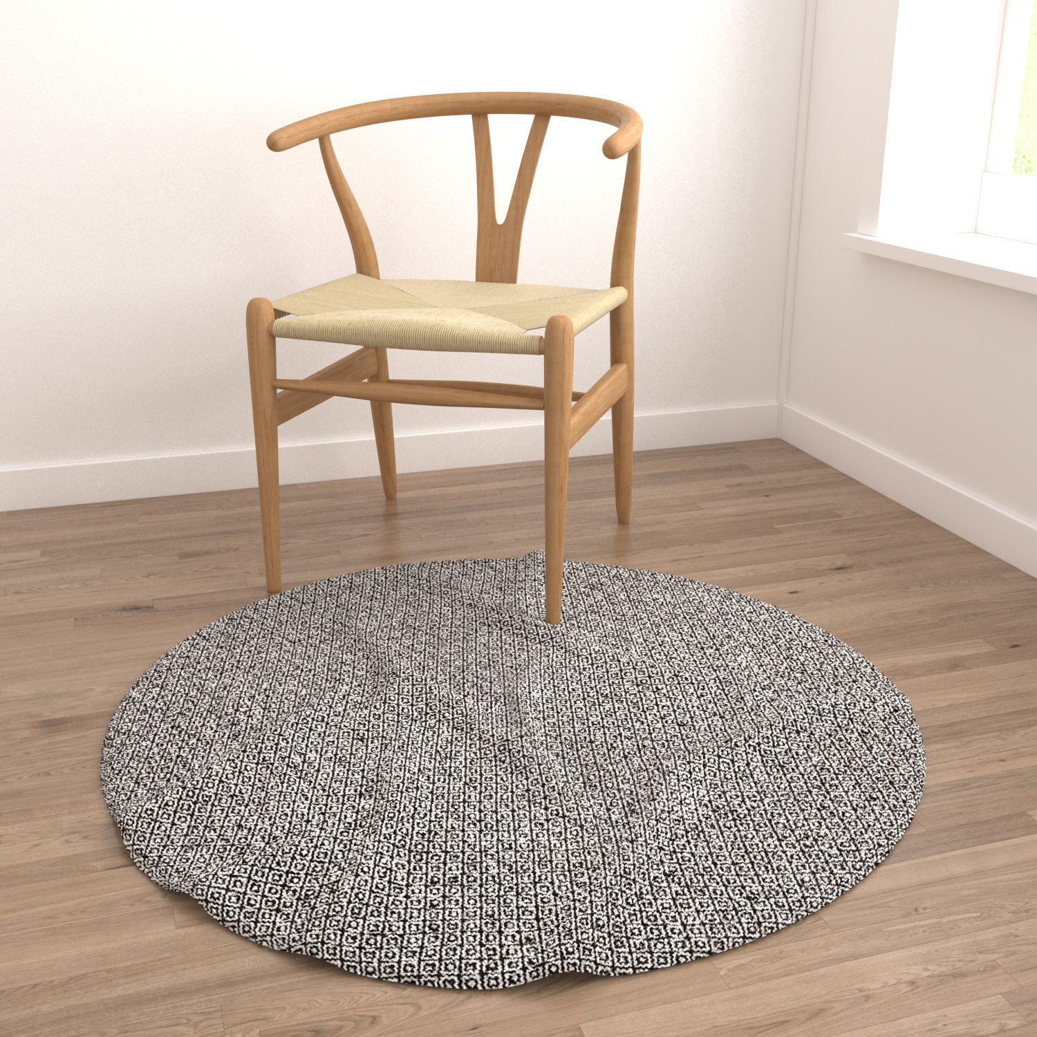 Round Rug Set 269 3D model_3