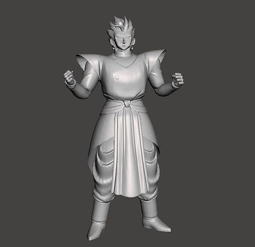 Son Gohan Kaio Clothes 3D Model 3D print model