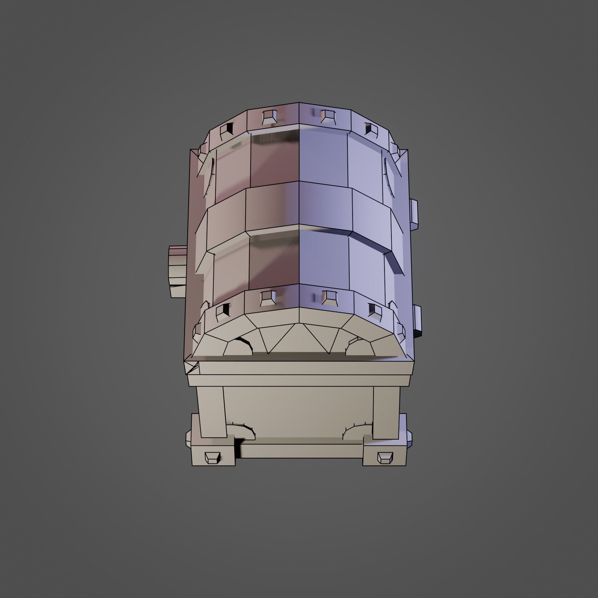 Treasure Chest Low-poly 3D model_21