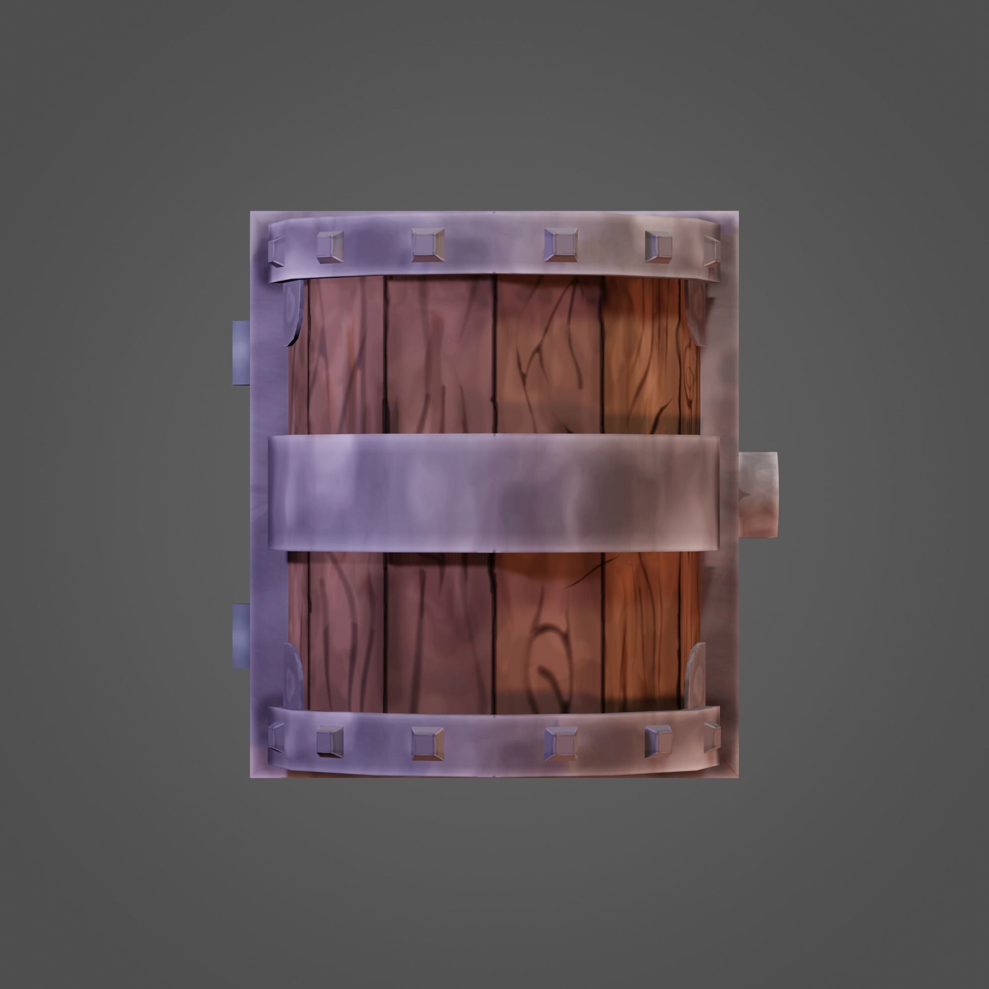 Treasure Chest Low-poly 3D model_12