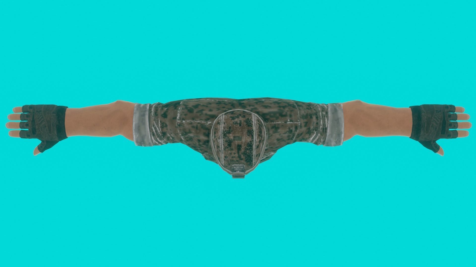 soldier 3d model for game Low-poly 3D model_2