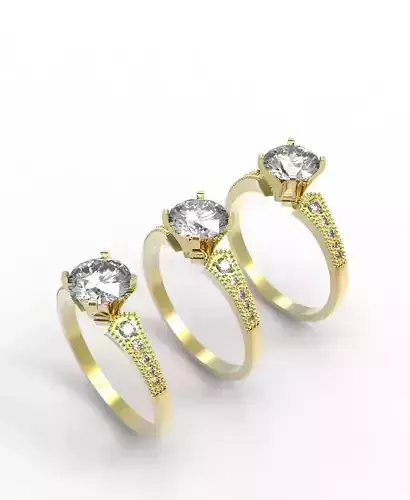 engagement ring with gems