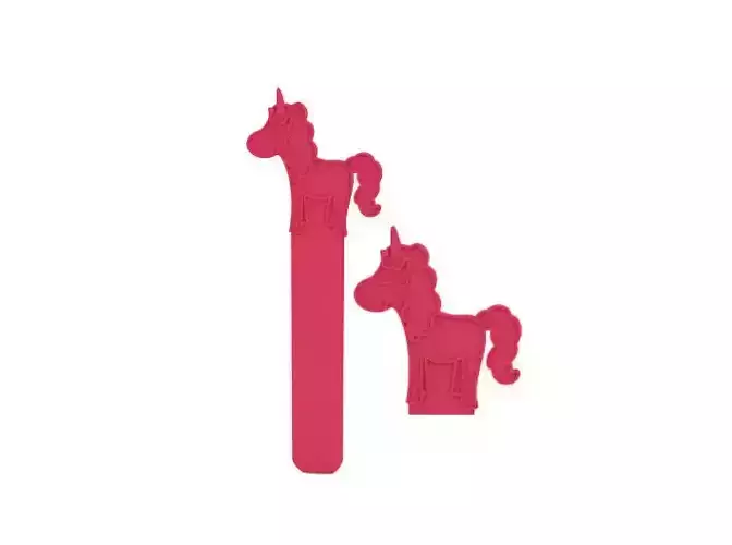 Bookmark unicorn on stick