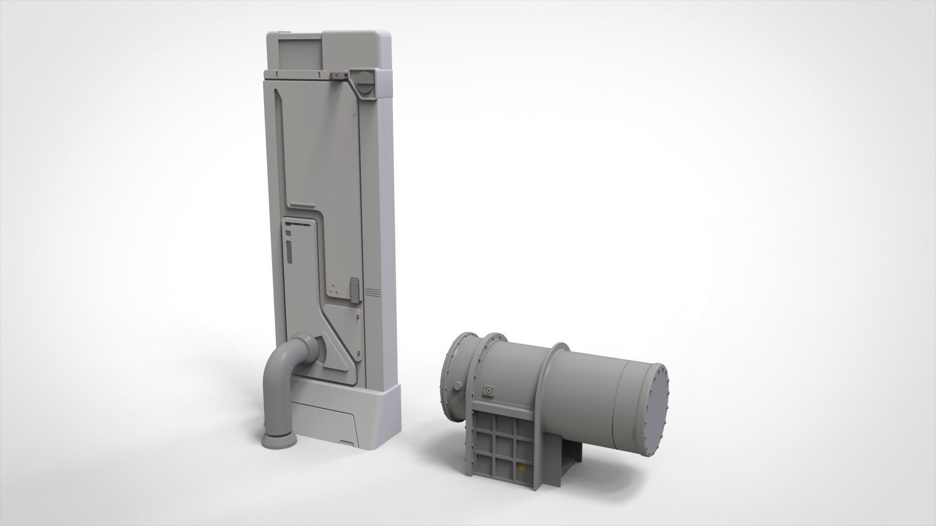 sci-fi Architecture kitbash 31 3D model_17