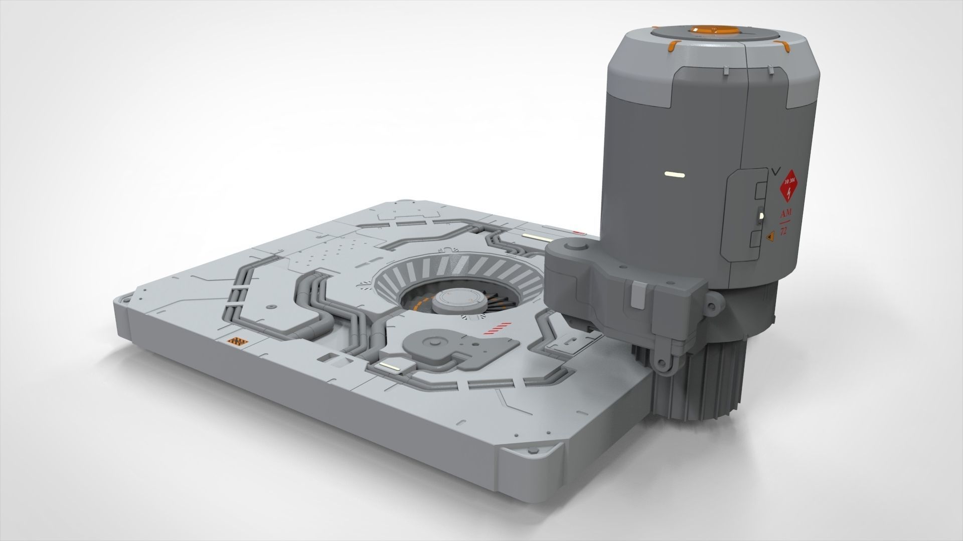 sci-fi Architecture kitbash 31 3D model_7